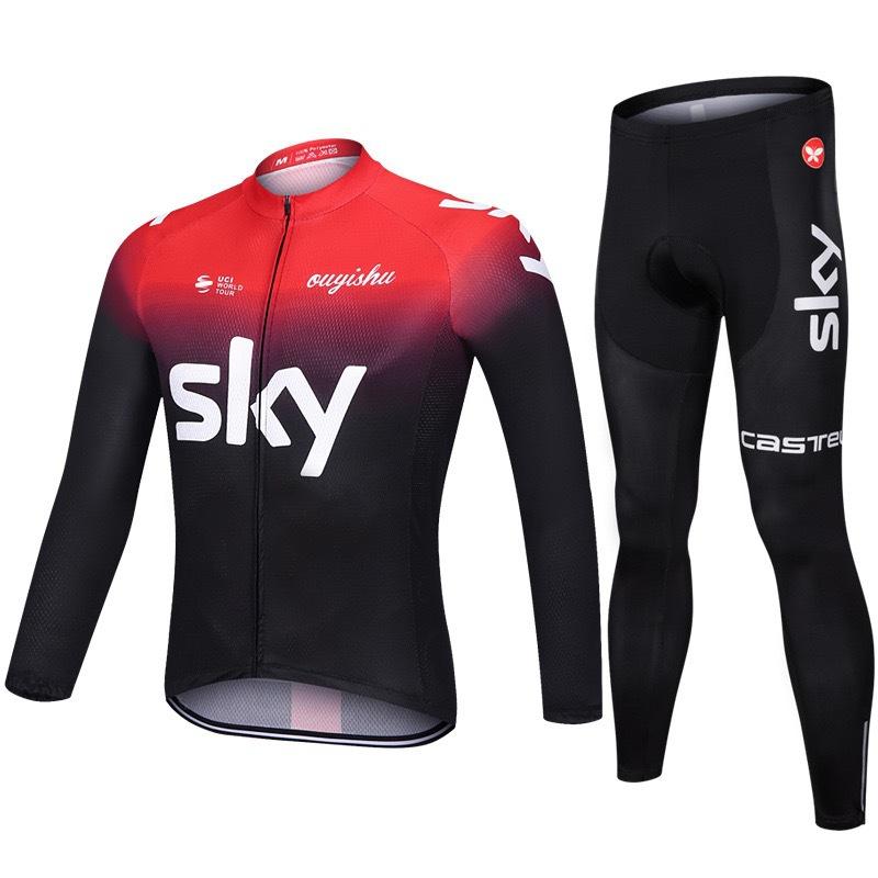 Racing Road Bike Mountain Bike Cycling Sportswear Long-sleeved Set, Breathable and Quick-drying 2026 Autumn Long-sleeved Breathable Cycling Suit
