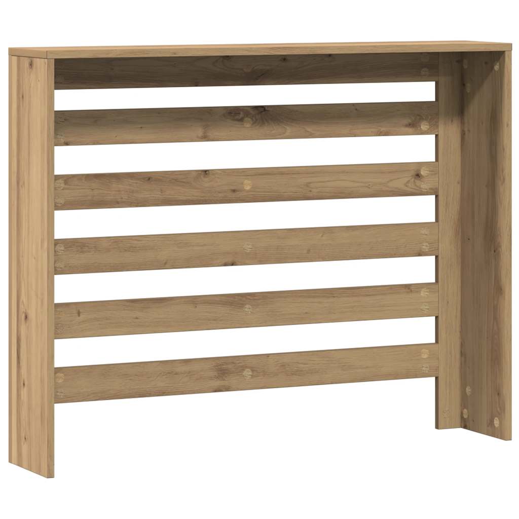 Radiator Cover Artisan Oak 104 X 20 X 82 Cm Engineered Wood