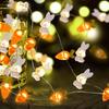 LED Carrot Rabbit Shaped Revival Festival Decorative Light String Easter Copper Wire Lamp Decorative Colorful Light