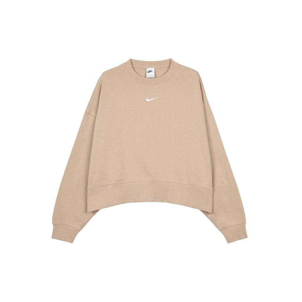 Nike NSW Collection Essentials Damen Rundhals Pullover Sweatshirt Gelb DJ7666-200