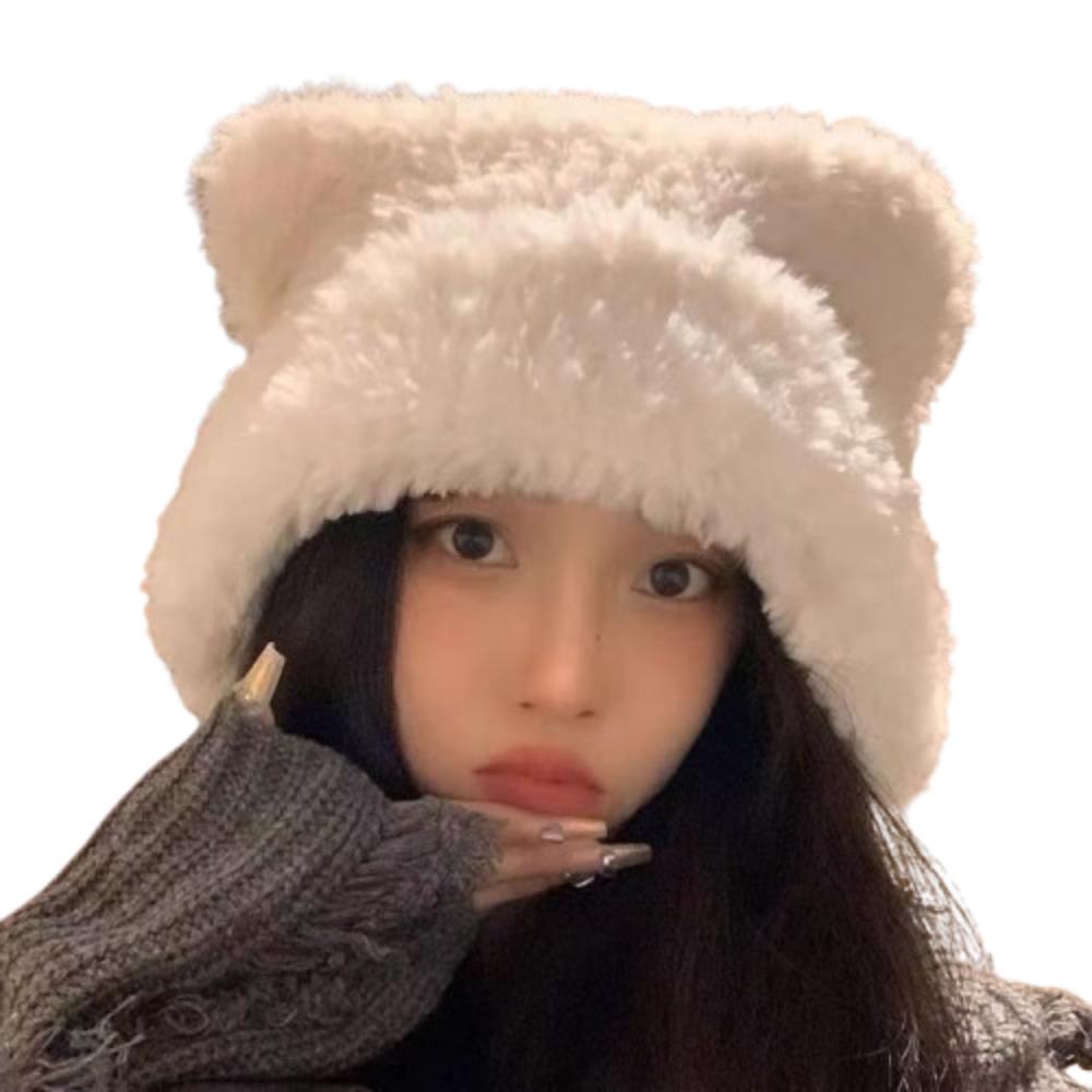 Soft Ear Protection Hat Korean Style Plush Earmuffs Cap Ski Caps Women Fluffy Hat  Girls