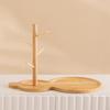 Elegant Wooden Jewelry Stand for Organizing Trinkets and Accessories