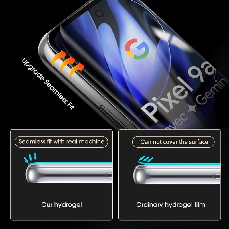 Pixel9a 5G Hülle 6 in 1 Weicher Hydrogel-Folien-Displayschutz für Google Pixel 9a 5G Kameraglas Googe Googel Pixel 9a 9 a a9