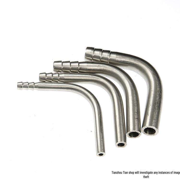 304 Stainless Steel 90° Welded Elbow Hose Fitting - Sizes 6, 8, 10, 12