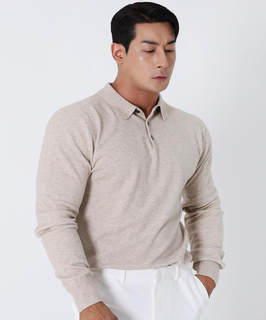 Bestfit 2-Pack Soft Muscle Fit Collared Neck Long Sleeve Knit (Type B)