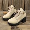 Fashion Women 2024 New Spring Winter Trend Outdoor Comfortable Boots Women Casual Designer Fashion Lace-up Outdoor Boots Shoes for Women