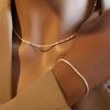 New Gold-colored Cauliflower Chain Jewelry Set for Women Rose Gold Pineapple Chain Necklace and Bracelet Two-piece Set