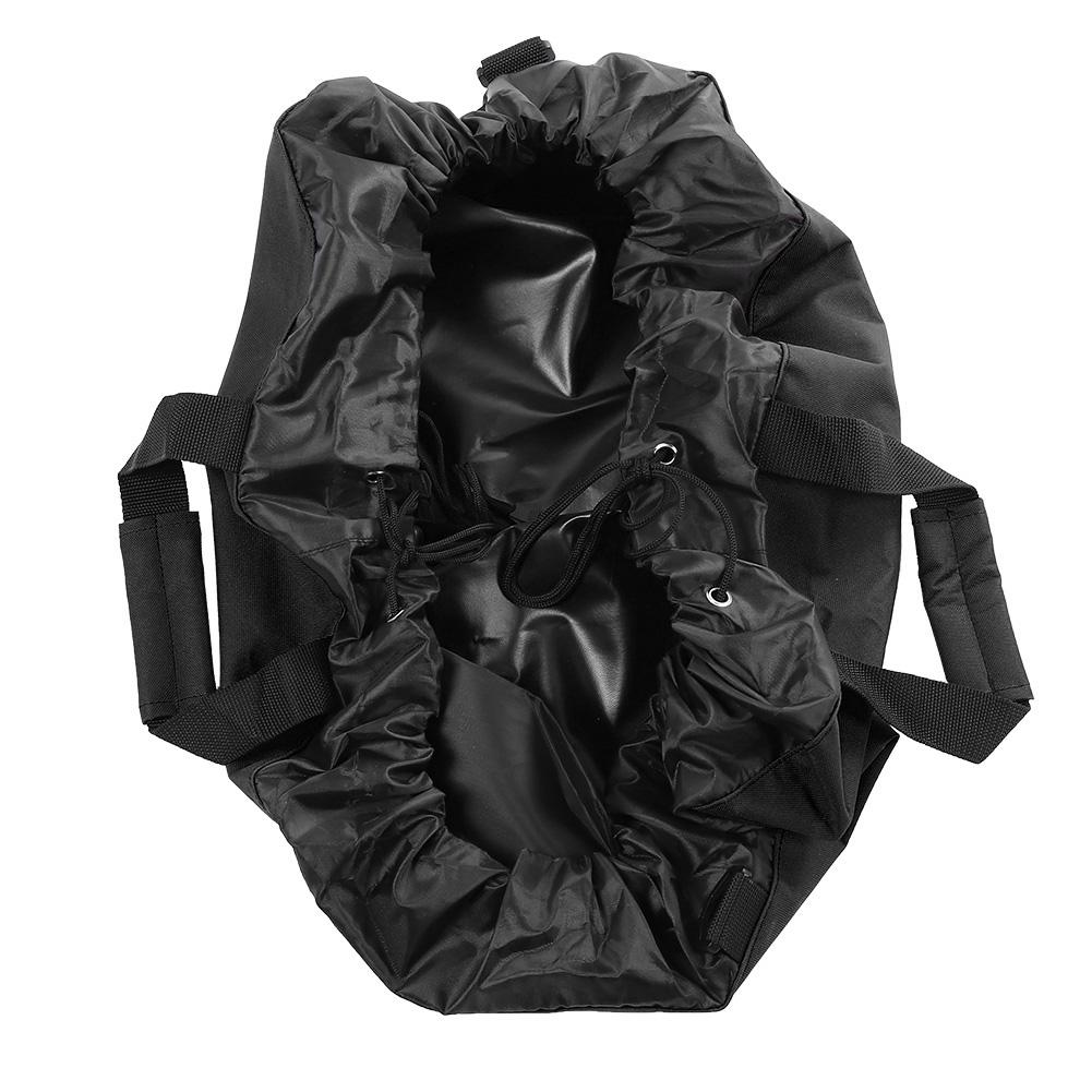 Oxford Kumaşı Neopren Elbise Değiştirme Matı Sörf Plaj Pedi Omuz Askılı Taşıma Kuru Çanta(Siyah)