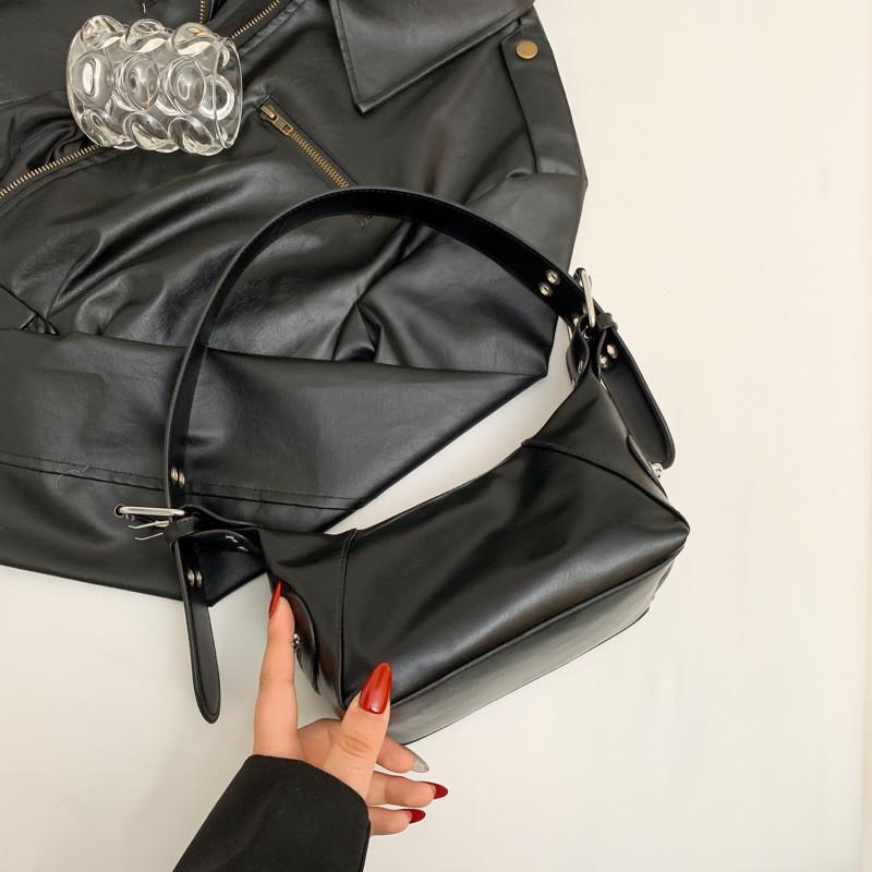 2024 New Arrival Trendy Chic Elegant Middle-sized Underarm Bag For Women чёрный