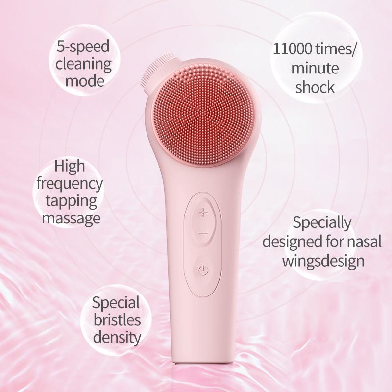Electric silicone multifunctional cleansing instrument cleans blackheads beauty massage face wash bath brush ProfessionalGrade