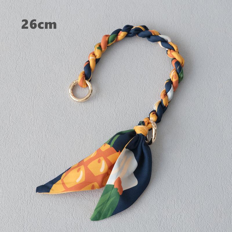 Fashion new celebrity versatile silk scarf portable short URL spring and summer handbag with bag accessories hand carry mobile phone chain