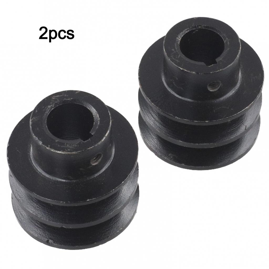 Heavy Duty 2pcs A Type V Belt Pulley Double Groove for 168F 170F Engines