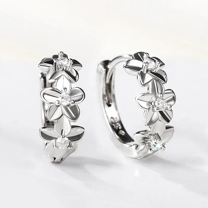 Fashionable Small Fresh Earrings Ins Style Personalized Mosonite Sparkling Light Luxury Jewelry Headpiece For Women