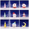 Micro Landscape Santa Claus Landscape Ornaments Cartoon Snowman Car Decoration  Home Decoration