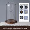 Eternal Flower Glass Dome Ornament: Doll Blind Box Figure, Anti-shedding Antique Base, Dustproof EVA Buckle