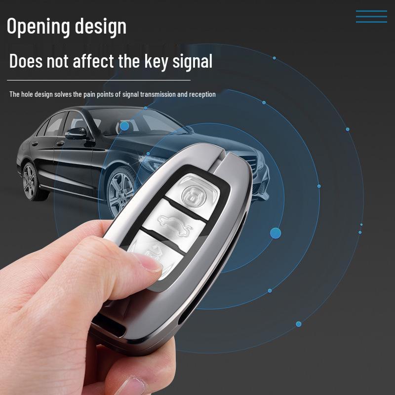 Premium Metal Key Case for Hongqi H5, H7, HS5, and HS7 Car Remotes