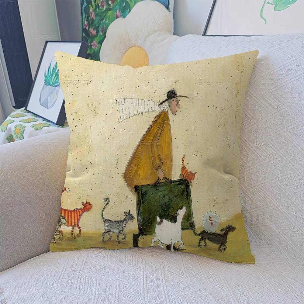 Sam Toft Art Abstract Landscape Cushion Cover Decorative Pillow Sofa Home Decor Case Pillow Cases