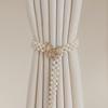 Creative Imitation Pearl Curtain Ties Elastic Butterfly Clips Hexagonal Curtain Tiebacks Adjustable Practical