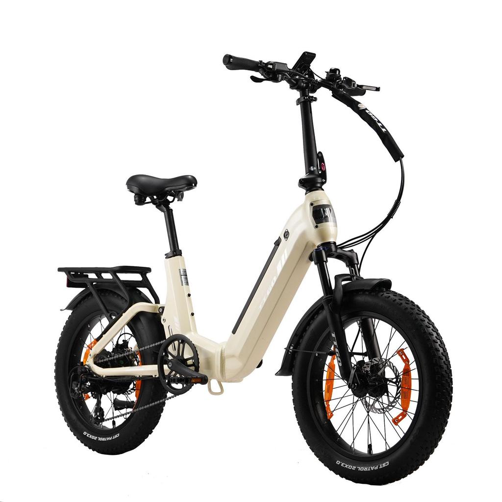 Składany Rower Elektryczny TTGO F7, Bateria 48V 15Ah, Hydrauliczne Hamulce Tarczowe