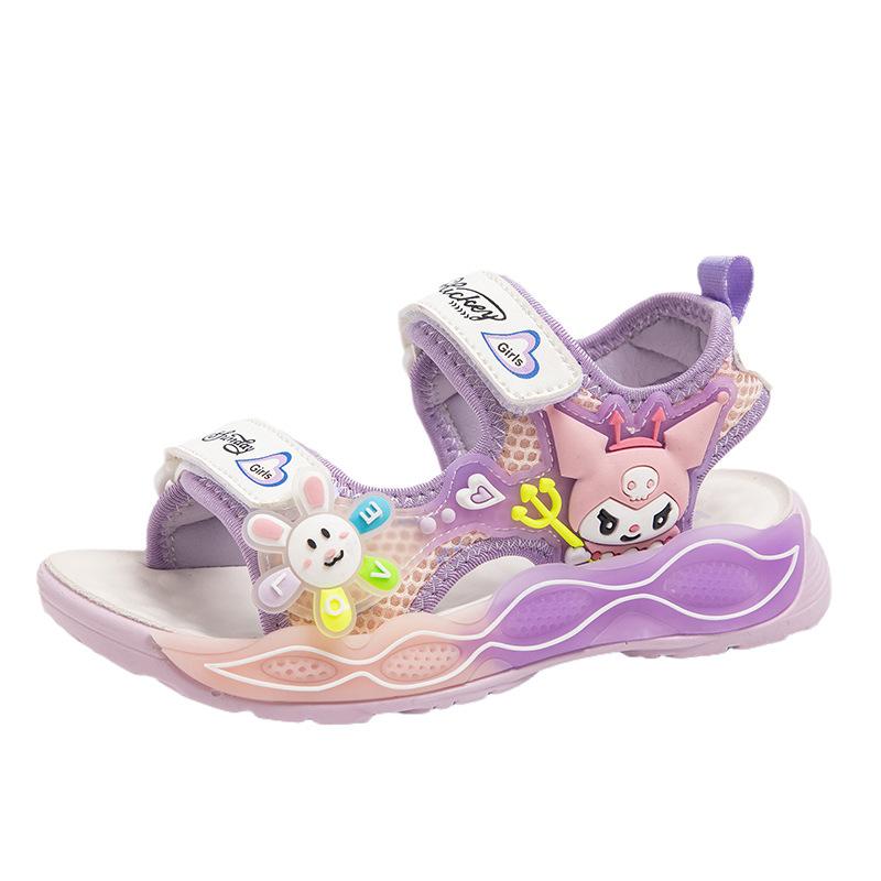 Children's sandals 2025 summer new girl cute princess sandals Nakatomi soft-soled student beach shoes