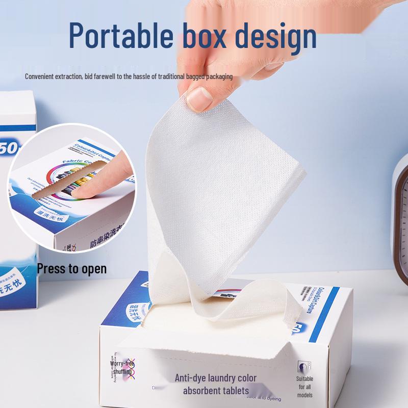 Color Absorbent Anti-Bleed Laundry Sheets - 50 Pack