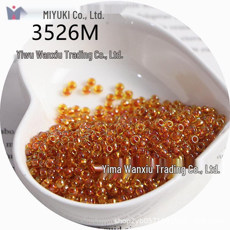 Miyuki 3mm Iridescent Silver-Lined Seed Beads for DIY Crafting, Bracelets, and Necklaces