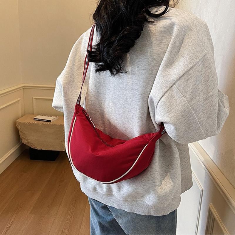 Women's Messenger Bag Fashion Ladies Nylon Hobos Small Shoulder Bags Vintage Female Girls Purse Cloth Handbags