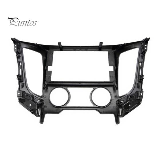 Replacement Head Unit Trim Panel 9 Inch Car Radio Fascia Frame for TRITON 2015, Navigation Vehicle Interior Modification Manual/Auto AC, Stereo