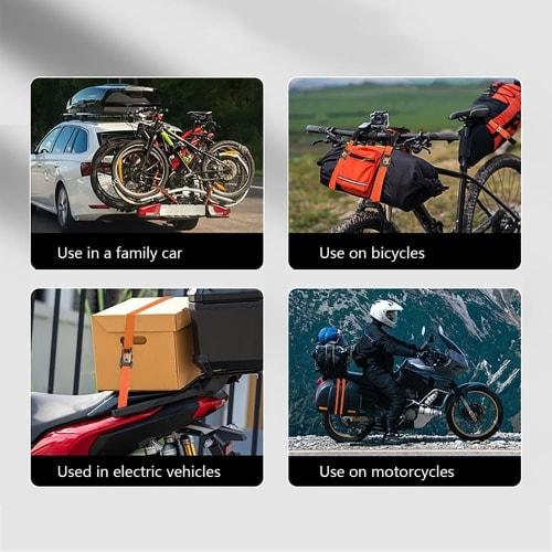 Set of 2 BetterJonny Lashing Belts, 25mm Wide, 800kg Load Capacity, Ratchet Belt, 12m Spool, Best Answer for Cargo Tie-Down and Securement, Kotei Fuka