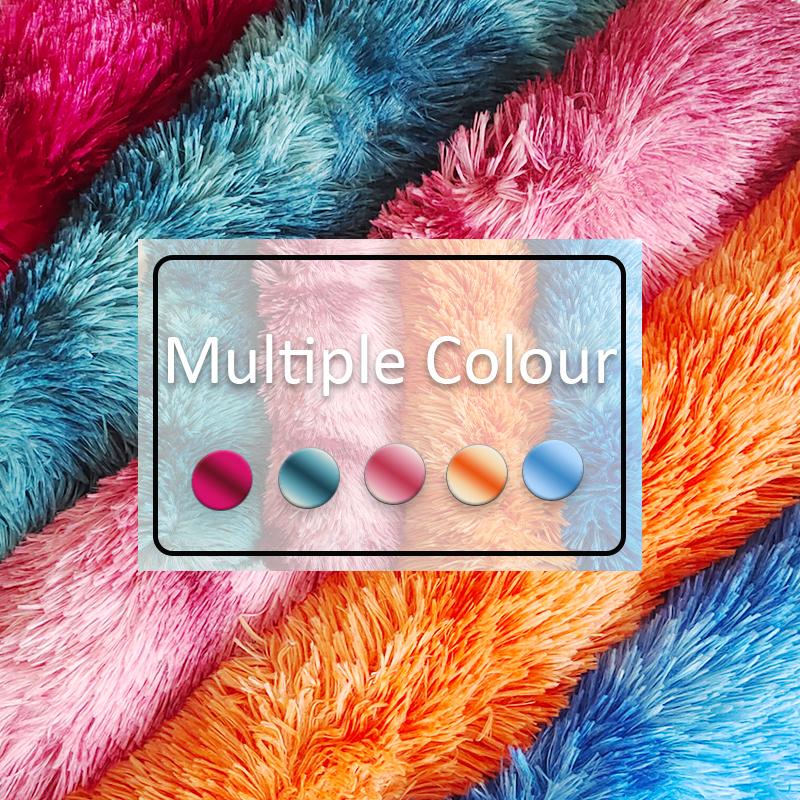 Checkerboard Round Fluffy Shaggy Rug Soft Long Pile Carpet for Bedroom Living Room Plaid Area Rug Kids Room Circular Mat