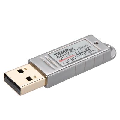 USB teploměr vlhkoměr Teplotní senzor Data Logger Recorder Silver
