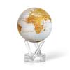 MOVA Globe | World Map Series Platinum 4.5 Inch | With Base | Solar Powered Rotating Globe | Office Desktop Decoration, Unique Gift, Home Decor | Educ