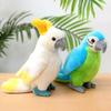 Simulation Red Parrot Doll Plush Toy Bird Doll Children Soothing Rag Doll Boy Birthday Gift