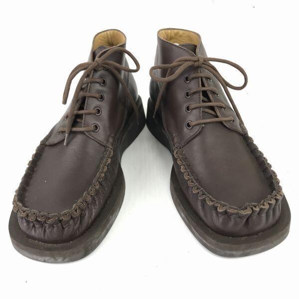Patrick Cox Wannabe Leather Chukka Boots [41.5/26.0/Brown] Shoes(USED)