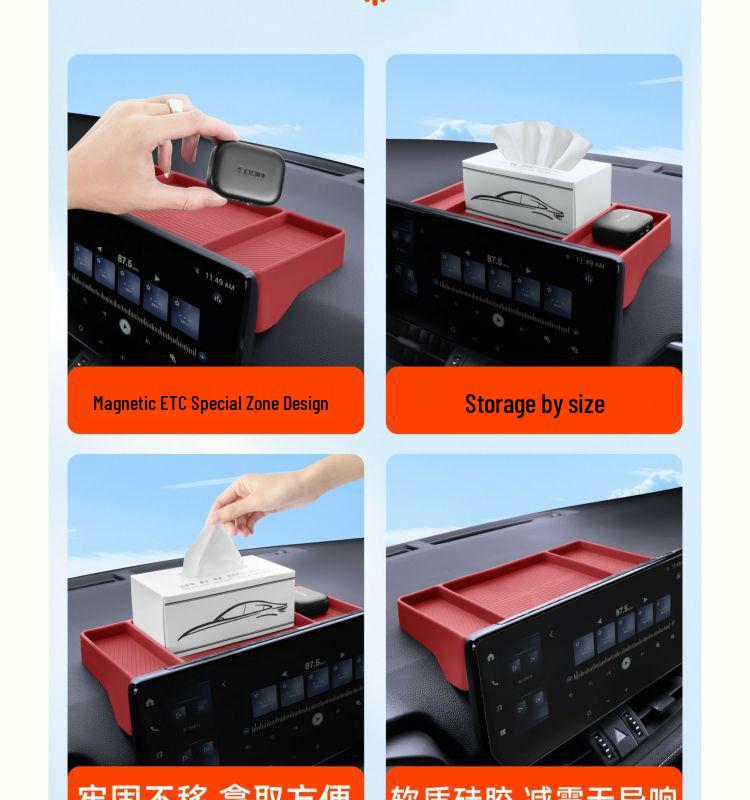Silicone Storage Box for Toyota Wildlander, Land Cruiser, RAV4 Navigation Screen