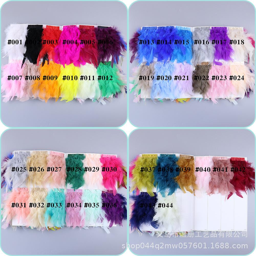 Turkey Feather Cloth Edge Diy Car Doll Decorative Material Fire Lace Dress Skirt 1M/Bag