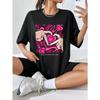 Pink Hand Heart Full Of Love For You Printed Womens T-Shirts Summer O-Neck T Shirt Cotton Soft Clothing Y2K Hip Hop Short Sleeve