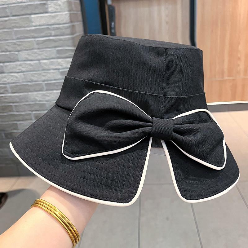 

Cotton Fedoras With Large Brim And Foldable Sun Protection For Summer Beach Wear чёрный