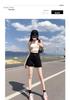 Plus Size High-Waisted A-Line Denim Shorts for Women - Summer Pear-Shaped Elastic Wide-Leg Hot Pants