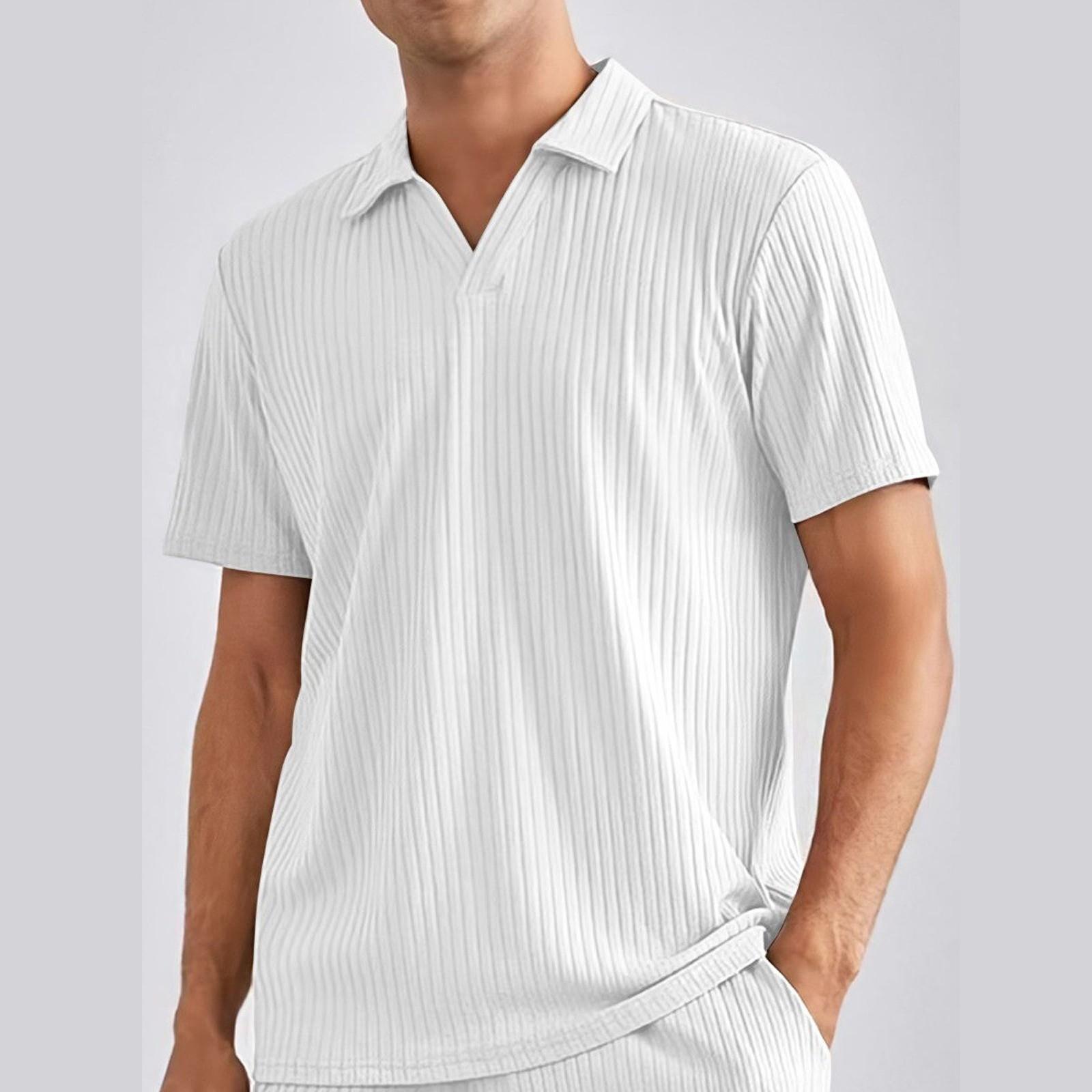 

Мужская универсальная повседневная рубашка с градиентом и длинным рукавом XXXL белый