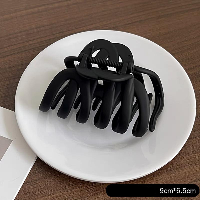 UXSL New Scrub Grab Clip Pumpkin Hair Claws Shark Clip Women Back Long Thick Hair Holder Hair Clip Lady Elegant Hair Accessories