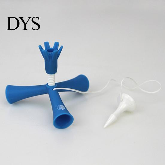 Triangle Golf Tee Portable Adjustable ABS Anti-flying Ball Holder Tripod for Training