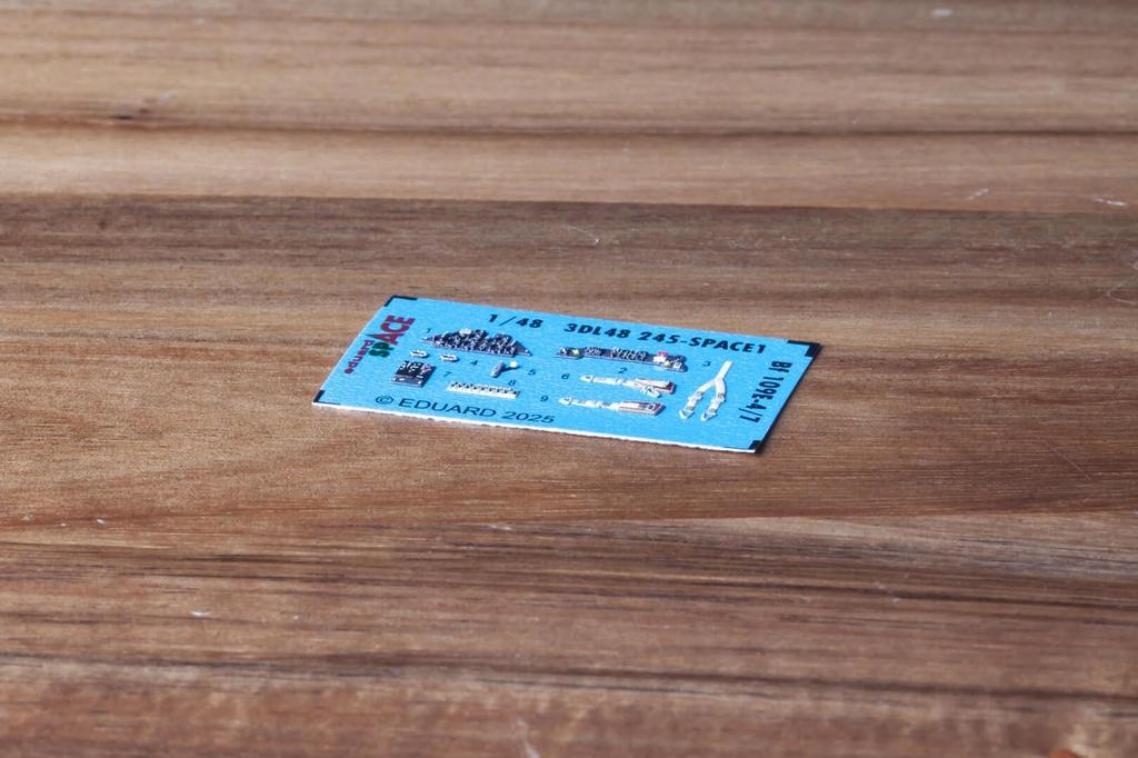 Eduard 1/48 Space Bf109E-4/7 Interior 3D Decal with Etching Parts Set (for Tamiya) Plastic Model Decal EDU3DL48245 (Airplane)