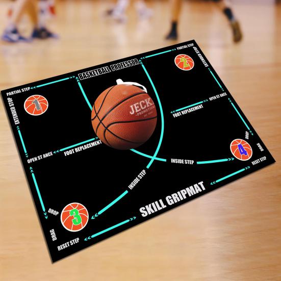 Covoraș portabil pentru jocul de picioare de baschet, anti-alunecare, silențios, la toate nivelurile, agilitate pentru jucători, antrenament cu pași, tampă de podea, echipament de fitness