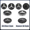 Car Sticker Front Grill Mirror Emblem Black And Silver Newest 3D Style Emblems Fit For Mercedes Benz A B C E S R SL ML GL GLA GL