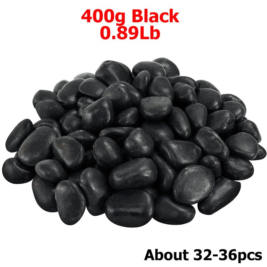 

400g High Polished Natural Pebbles 2-3cm Landscape Decoration Peddles for Fish Tank Aquariums Horticultural Decorative Stones