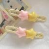 Cute Colorful 3D Star Hair Clips For Girls Sweet Hair Decorate Cartoon Hairpin Hairgrip Barrettes Kids Lovely Hair Accessories