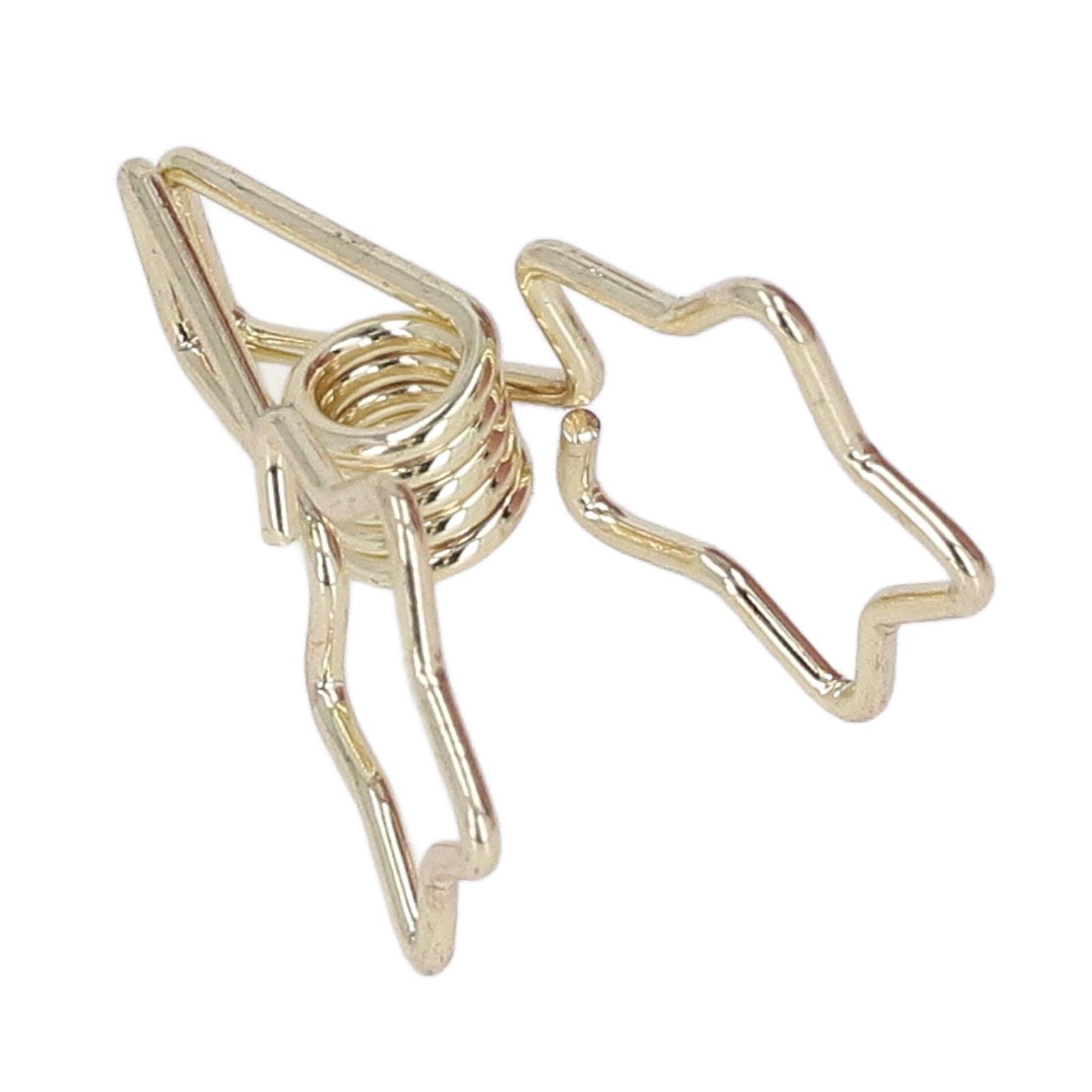 

100Pcs Star Clips Hollow Out Cartoon Strong Clamping Sturdy Small Paper Clips for Documents Clothes Papers