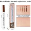 Batch of 4 waterproof 3D eyebrow pencils with 4 fork tips, Microblading Eyebrow Pencil with 4 tips Micro head, long-lasting natural makeup