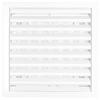 Grille d'aération - KOTARBAU - 150 x 150 mm - Plastique blanc - Moustiquaire - Lamelles réglables